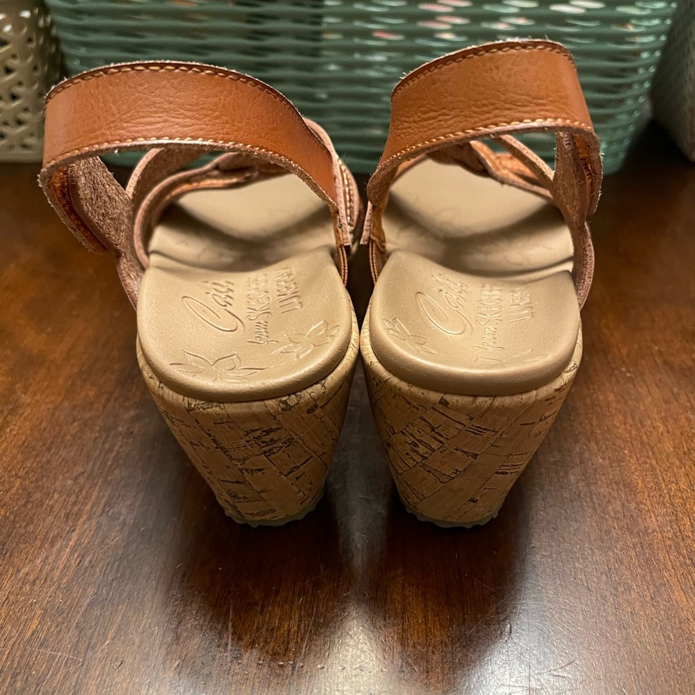 NWOT Skechers Beverlee After Sunrise Wedge Sandals - Picture 5 of 7